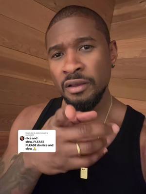 A post by @usher on TikTok caption: Replying to @G Jolie Aimely I see U #acapella #usher #singing #vocals #fyp 