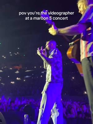 A post by @maroon5 on TikTok caption: views from the pit? #maroon5 