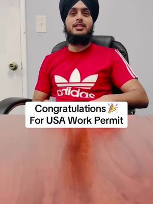 A post by @jaspreet_singh_attorney on TikTok caption: Congratulations 🎉 For USA Work Permit #jaspreetsinghattorney 