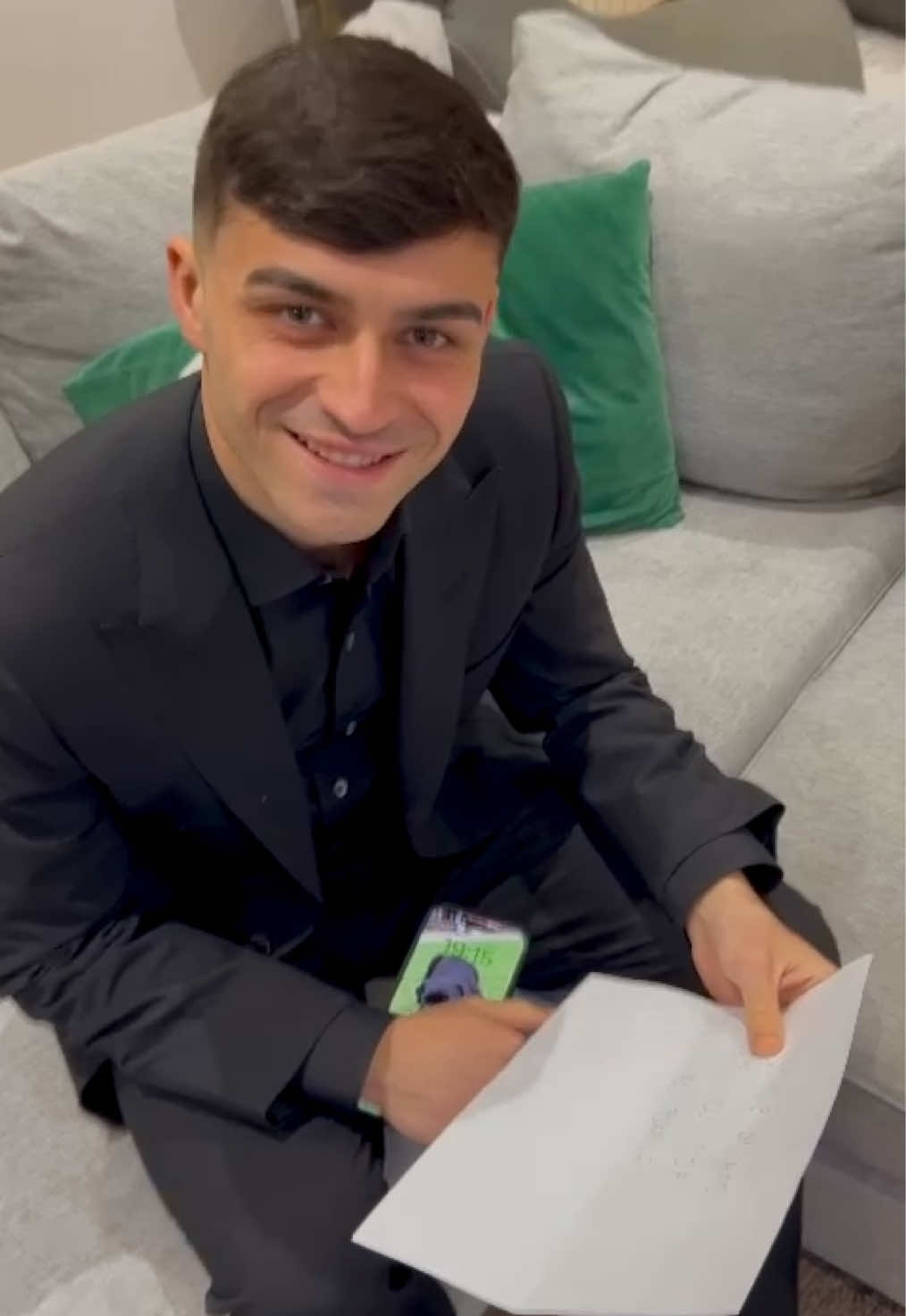 A post by @pedri on TikTok caption: 😁💙❤️ @fcbarcelona 
