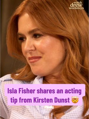 A post by @thedrewbarrymoreshow on TikTok caption: Genius 🤯 #islafisher #drewbarrymore #acting 