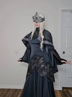 A post by @skyexxsummers on TikTok caption: Firekeeper does the rat dance 🐁🔥 #firekeeper #darksouls3 #eldenring #cosplay #fyp 