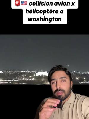 A post by @malik.makhlouff on TikTok caption: 🚨🇺🇸collision hélicoptère avec un avion a washington  #helicopter #helicoptere #avion #crash #actu #actualité 