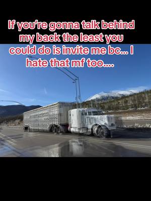 A post by @lowrider96 on TikTok caption: #fyp #pfypシ #bullhauler #cowtruck #western #rockies #gonetruckin #outwest #diesel 