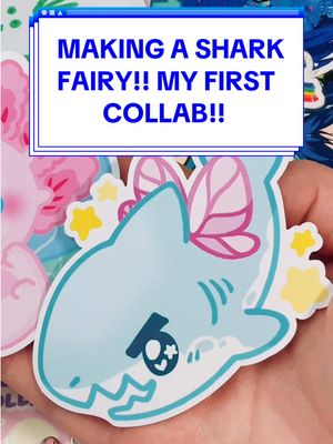 A post by @milky.tomato on TikTok caption: FAIRY FRIENDS! Me and @Time & Fables 1st collab will be on Milkytomato.com on Feb 1st!! #shark #drawwithme #SmallBusiness #smallbiz #axolotl #collab #enamelpins #stickers #sticker #fairy #sharks #supportsmallbusiness #supportsmallbiz #milkytomato 