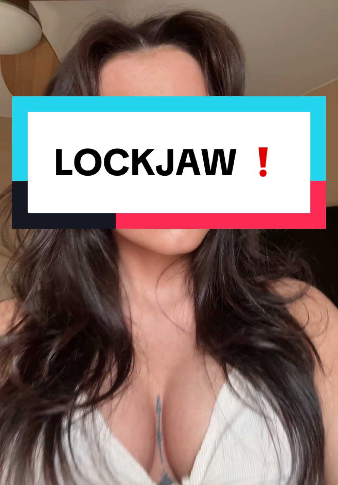 A post by @jailouwhoo on TikTok caption: LOCKJAW ❗️#foryou #lockjaw #transition 
