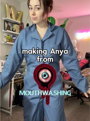 A post by @ceekayye on TikTok caption: This was a really quick and easy project but definitely takes the detail up a notch! #mouthwashing #anya #anyacosplay #cosplay 