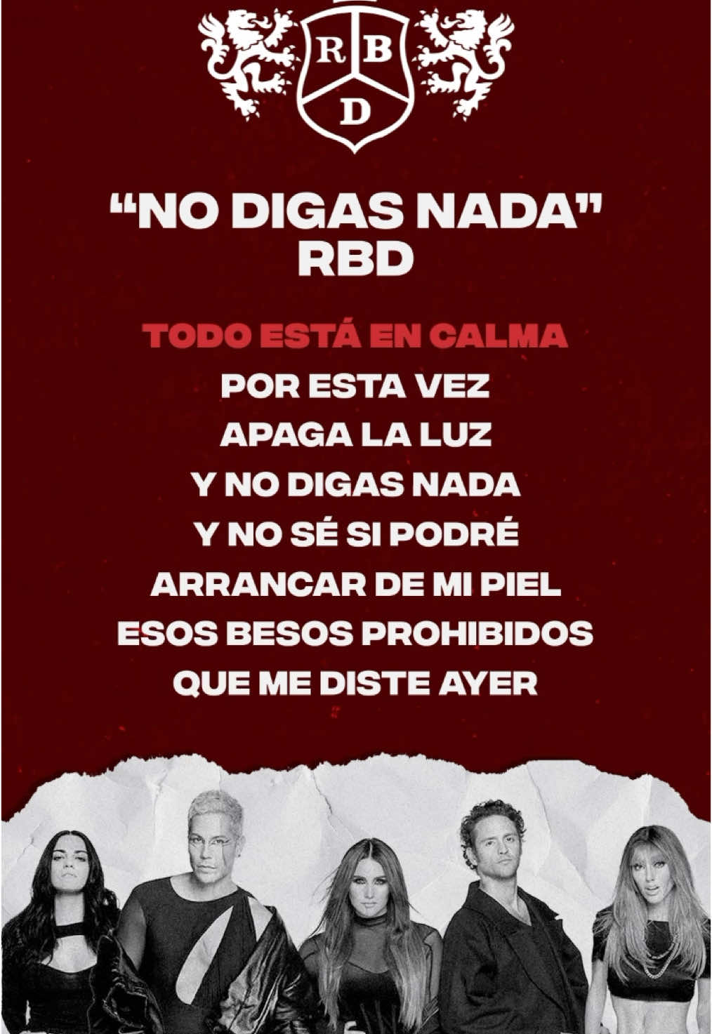 A post by @rbd_oficialmusica on TikTok caption: Esta canción duele fuerte 🥺💔 #RBD