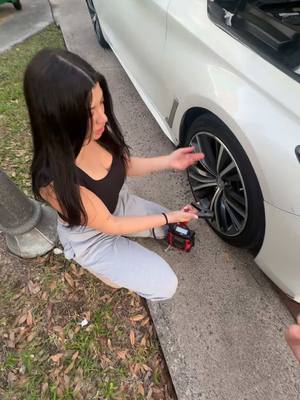 A post by @dbon973 on TikTok caption: This poor girl didn’t know what she was doing #cars #jumpstart #brokendown #help #funny #TikTokShop 