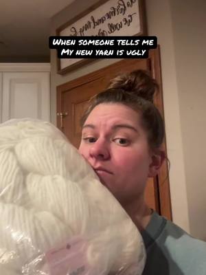 A post by @hollabackpurl on TikTok caption: I’m so excited for a new package of yarn!!!