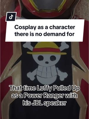 A post by @mmamyers on TikTok caption: If it flops it flops whatever #fyp #viral #luffy #powerrangers #powerranger #onepiece #anime #animetiktok #cosplay 