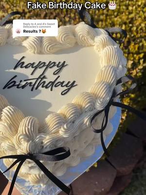 A post by @advbellearts on TikTok caption: Replying to @A and A’s Sweet Delicacies what do we think? 😍 #fakecake #advbellearts #birthdaycakeideas #birthdaycake 