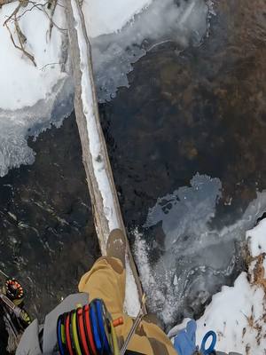 A post by @flyfishdelawhere on TikTok caption: All fun and games until someone falls off #flyfishing #balancebeam #flyfishdelawhere 