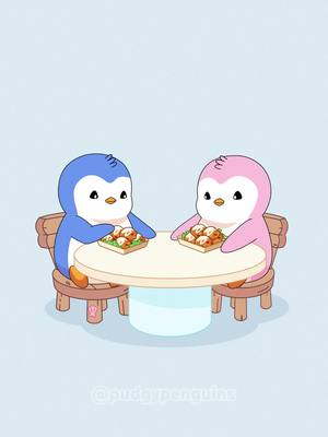 A post by @pudgypenguins on TikTok caption: Waiting… waiting…