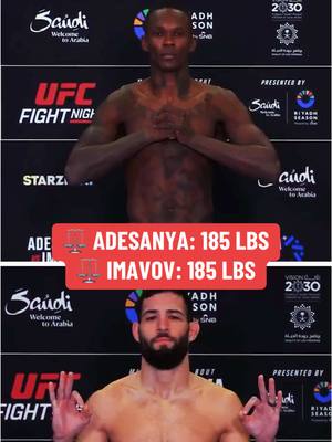 A post by @espnmma on TikTok caption: The #UFCSaudiArabia main event is set‼️ #UFC #MMA #combatsports #Adesanya #NassourdineImavov 