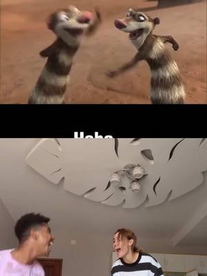 A post by @ceasarlee on TikTok caption: #duo avec @Animation Pictures 🎥🎬 #iceage @sandragomez2601 🦨🦨