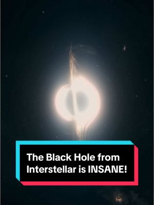 A post by @astrokobi on TikTok caption: The Black Hole from Interstellar is INSANE! #space #interstellar #blackhole #science #astrokobi 