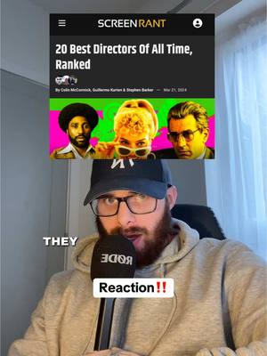 A post by @sethsfilmreviews on TikTok caption: The Best Directors of all Time??‼️ what are you thoughts? #movies #fyp 