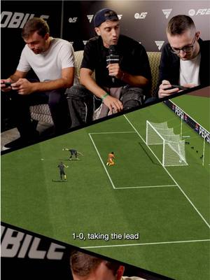 A post by @easportsfcit on TikTok caption: Una partita incredibile su #EASPORTSFCMOBILE tra @Fabrizio Romano e @Rohn - Matteo a supervisione di @dario ferracci. Pensate di saper fare meglio? Giocate ora a FC Mobile! 🔥