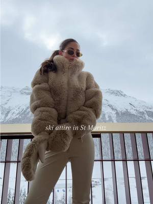 A post by @sarahputtemans on TikTok caption: ski attire in St Moritz 🤍 @Goldbergh.official 