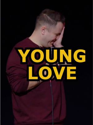 A post by @jeffarcuri on TikTok caption: Young love #funny #jokes #crowdwork #standupcomedy #comedy #fyp #jeffarcuri 