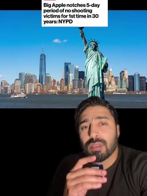 A post by @malik.makhlouff on TikTok caption: Pour la première fois en 30 ans, la police de New York a enregistré une période de cinq jours sans victime de fusi** #actu #actualité 