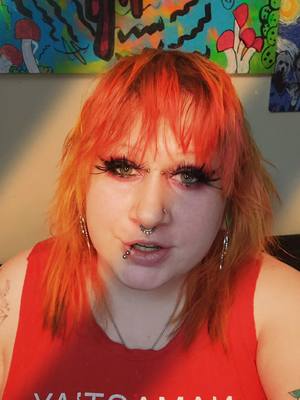 A post by @invisiblecanadian on TikTok caption: i really shouldn't complain #alttiktok #mullet #makeup #alternative #tired #25 