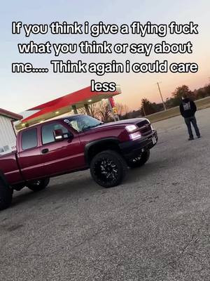 A post by @that_04_silverado on TikTok caption: Could care less bubba #chevy #silverado #1500 #builtnotbought #rocklights #dirtyhandscleanmoney #fyp #foryou 