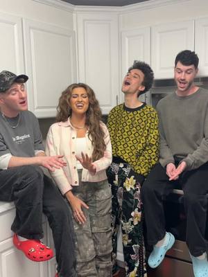 A post by @anthony_gargiula on TikTok caption: leave it to @Jacob Collier to arrange the craziest runs ever 😅 so excited to be singing with jacob + the unbelievable @tori kelly 🤍 @jonathantilkin #sing #bridgeovertroubledwater #torikelly #jacobcollier 🫶🏻