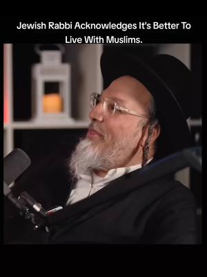 A post by @path_towards_jannah on TikTok caption: Jewish Rabbi Acknowledges It's Better To Live With Muslims #islam #muslimtiktok #muslimfyp #allah #prophetmuhammad #jews #judaism #torah 