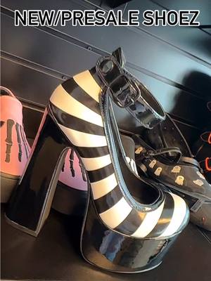 A post by @yrushoes on TikTok caption: Check out our new and on presale styles!!🖤🩷 Shoe these now on yrushoes.com!🩷🖤 #yrushoes #shoes #platforms #shoecollection 