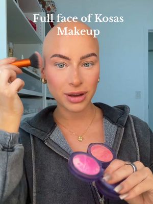 A post by @chl0ebean on TikTok caption: @Kosas has my heart #makeup #kosas #kosasmakeup #grwm #makeuptutorial #fullfacemakeup #MakeupRoutine #skincare 