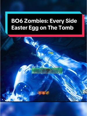 A post by @callmegriff.yt on TikTok caption: BO6 Zombies: Every Side Easter Egg on The Tomb – Free Ray Gun, Simon Says, and More! Looking to unlock every secret in The Tomb on BO6 Zombies? From a free Ray Gun to perk upgrades, here's your complete guide to every hidden Easter egg on the map! 1. Free Pack-a-Punch Crystal & Cryo Freeze Mod Start by shooting random rocks in the sky until some begin rotating. Shoot all five moving rocks within the time limit. Return to the Ice Staff altar to find a Pack-a-Punch crystal and Cryo Freeze mod waiting for you. 2. Free Ray Gun Easter Egg Find a shovel and ensure you have Death Perception equipped. Interact with dig piles around the map until you collect three green gems. Take them to the statue in the Death Perception room. Defeat the two Doppelghasts that spawn. Claim your Ray Gun, intel, and bonus points! 3. 1000 Points, Plates & Full Power Reward Shoot two generators using Deadwire or Shock Charges to activate this reward. 4. Free Perk Easter Egg Find and shoot six stone vases in the Speed Cola room using Napalm Burst or a Molotov. 5. Free Brain Rot Mod (Simon Says Easter Egg) In the Death Perception room, shoot the statue to start a Simon Says minigame. Complete it successfully to earn a free Brain Rot mod. 6. Free Self-Revive & Light Mend Upgrade Shoot 10 stone vases scattered around the map. Locations: Spawn area (3 vases). Opening near Deadshot Daiquiri. Above the entrance to the green room portal. Left of the red portal, in the sky. Do a 180° turn and look into a hole in the sky. Near the pillars at Quick Revive. To the right of the bull mural. Right of the Stamin-Up machine. 7. All Free Power-Up Locations Nuke: Near Deadshot Daiquiri. Insta-Kill: By the pillars at Quick Revive. Max Ammo: Inside a wall opening near the red portal. Full Power: Inside a barrier. Bonus Points: From the blue portal, look right into a hole. Double Points: Left of the red portal, look up at some rocks. Max Armor: In the corner of the Speed Cola room. Fire Sale: Unlock by completing all the power-up challenges—located in Spawn. 8. Free Aether Tool Upgrade Shoot two waterfalls in the Dark Aether using Cryo Freeze to unlock a free Aether Tool. #blackops6 #codzombies #gamingnews #gaming #callmegriff 