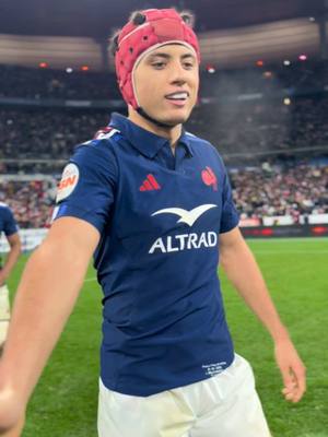 A post by @francerugby on TikTok caption: Bravo les gars 🇫🇷 #SixNationsRugby #XVdeFrance #SportsTikTok #Rugby 