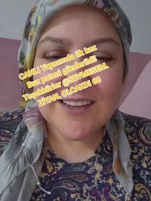 A post by @esmaakar2 on TikTok caption: Çok beğendim! Teşekkürler SEVMESEM. ZİYAN. OLCAKDI 68! Bu Hediyeyi CANLI Yayınımda ilk kez görüyorum. @SEVMESEM. ZİYAN. OLCAKDI 68 #livegift #IceSkating #buzpateni 