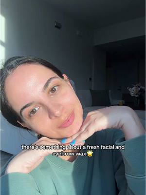 A post by @christinaspo on TikTok caption: if you’re a girl, you know this feeling🌟 #facial #eyebrows #eyebrowwax #skins @IMAGE Skincare @Brazilia SkinCare @Face Reality 