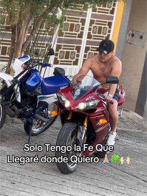 A post by @david_duque04 on TikTok caption: Solo con fe ante todo 🙏🏼🙌🏻🍀#velocistas #viral #tik #motos #yamaha #xt660 #tachira #motopirueta #r1 #dt175 