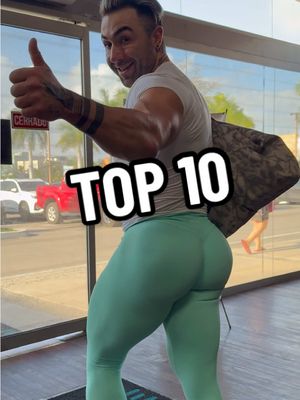 A post by @nunzziii on TikTok caption: Top 10 Glute Mass Exercises!👍 #glutes #GymTok #fyp 