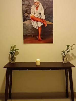 A post by @gk_official_malaysia on TikTok caption: Shirdi Sai Baba Canvas Poster With Wooden Frame 60x90cm. We Also Do Customize Pictures and sizes of Canvas Posters with Wooden Frame.. Link In Bio 0104202926