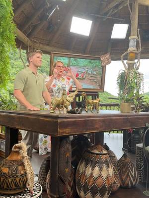 A post by @robertirwin on TikTok caption: Part 2 - Behind the scenes co-hosting ‘I’m A Celeb’ here in South Africa! We’re back with another great week in the jungle starting Sunday, 7pm in Australia!