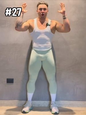 A post by @nunzziii on TikTok caption: SQUAT CHALLENGE 10 MINUTE NO EQUIPMENT GLUTE WORKOUT! Episode 27👊 #glutes #glutesworkout #homeworkout #squat #GymTok #challenge #fyp 