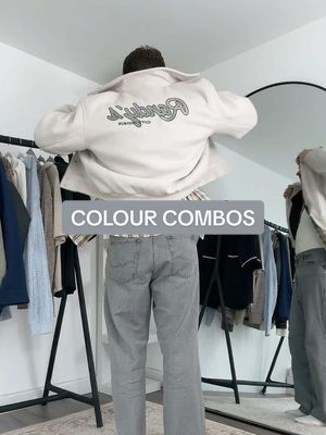 A post by @robagreen on TikTok caption: Colour combos you need to combine ✅🫡 What do you wanna see next? #fypシ゚ #mensfashion #fashion #colourcombos 