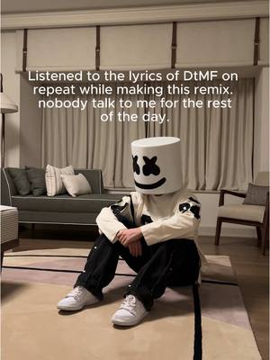 A post by @marshmello on TikTok caption: btw I just put this remix on sc for you #electronicmusic #badbunny 