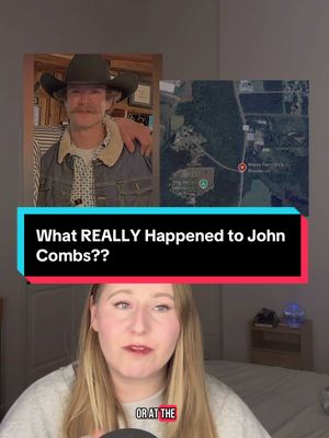 A post by @crimewithkourt on TikTok caption: The fact that he disappeared, only to end up over 150 miles away in an area he wasn’t supposed to be in 😟 what REALLY happened to John Combs?? #truecrime #truecrimecommunity #truecrimetikok #truecrimestorytime #truecrimestory #crimetoks #truecrimeanytime #unsolved #unsolvedmysteries #johncombs #alabama #fyp 