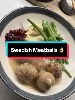 A post by @airfryergirluk on TikTok caption: Swedish Meatballs 🤩✨ This is the perfect winter warmer 👌 Pop the meatballs in the air fryer whilst you cook the sauce on the hob. Delicious served with a big dollop of cranberry sauce 🤤  ✨Find this along with over 130 other tasty dishes in my RECIPE APP ✨ #swedishmeatballs #yum #airfryer #airfryermaster #tasty #delicious #airfryerrecipes #airfryertiktok #dinner #DinnerIdeas #dinnertime #dinnerwithme #FoodTok #FoodLover 