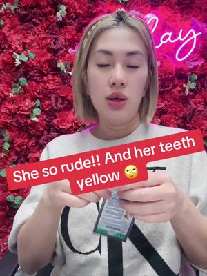 A post by @juliesbeautybydesign on TikTok caption: She need to whitening her teeth because it’s too yellow so I recommend her with Gurunanda teeth whitening strips 🦷#juliesbeautybydesign #drama #client #teethwhitening #whiteteeth #gurunanda #gurunandawhiteningstrips #fyp #TikTokShop @Puneet Nanda bridge the gap 