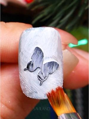 A post by @vippo_nails on TikTok caption: Butterfly nail🦋 #nailart #nailtutorial #nailtech #diynails #nailbeginner #nailinspo #nailsoftiktok #saviland #savilandacrylickit #savilandnails #savilandacrylicnails 