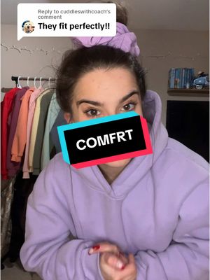 A post by @official.ally.a.54 on TikTok caption: Replying to @cuddleswithcoach  #comfrtclothing #comfrt #shortgirproblems #sweatpants #shortgirl #comfrtkids 