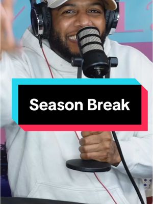 A post by @canivibewithyallpodcast on TikTok caption: 🚨Season Break🚨 • We want to continue giving you the best content so we’ll be taking a season break starting February 14th. BUT this page will still be alive and active! We’ll still be posting clips for you, dancing, and answering your questions 🥂