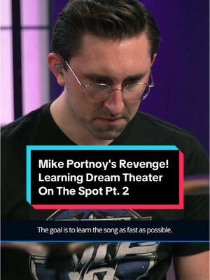 A post by @drumeoofficial on TikTok caption: Mike Portnoy's Revenge!  Learning Dream Theater On The Spot Pt. 2 Recently, Brandon Toews challenged Dream Theater’s Mike Portnoy to tackle something impossible—Danny Carey’s mind-bending drum part from TOOL’s “Pneuma.” Unsurprisingly, Mike crushed it. But now, Mike is back. This time, he’s challenging Brandon to learn a brand-new Dream Theater track, “Midnight Messiah,” from their upcoming ‘Parasomnia’ album. At the time of filming, the song was still unreleased. Head over to the Drumeo channel to watch the full process 🎬 #dreamtheater #progressivemetal #johnpetrucci #jordanrudess #jameslabrie #progrock #metalmusic #progmetal #mikeportnoy #portnoy #progressivedrumming #progdrummer #drumminglegend #drummersoftiktok #drumtok #drummers 